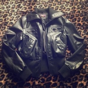 Rad faux leather coat!